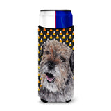 Border Terrier Halloween Candy Corn Ultra Beverage Insulators For Slim Cans