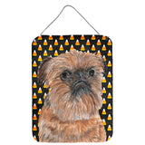 Caroline'S Treasures Sc9530Ds1216 Brussels Griffon Halloween Candy Corn Wall Or Door Hanging Prints, 16 X 12