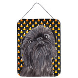 Caroline'S Treasures Sc9531Ds1216 Brussels Griffon Halloween Candy Corn Wall Or Door Hanging Prints, 16 X 12