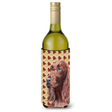 Irish Setter Fall Leaves Wine Bottle Beverage Insulator Beverage Insulator Hugger