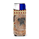Brussels Griffon Fall Leaves Ultra Beverage Insulators For Slim Cans