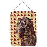 Caroline'S Treasures Boykin Spaniel Fall Leaves Aluminium Metal Wall Or Door Hanging Prints, 16 X 12