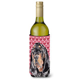 Coonhound Valentine'S Love Wine Bottle Beverage Insulator Beverage Insulator Hugger