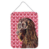 Caroline'S Treasures Boykin Spaniel Valentine'S Love Aluminium Metal Wall Or Door Hanging Prints, 16 X 12