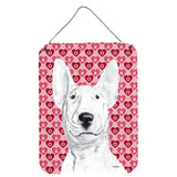 Caroline'S Treasures Sc9562Ds1216 Bull Terrier Valentine'S Love Aluminium Metal Wall Or Door Hanging Prints, 16 X 12