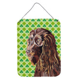 Caroline'S Treasures Boykin Spaniel St Patrick'S Irish Aluminium Metal Wall Or Door Hanging Prints, 16 X 12