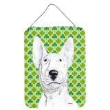 Caroline'S Treasures Sc9576Ds1216 Bull Terrier St Patrick'S Irish Aluminium Metal Wall Or Door Hanging Prints, 16 X 12