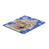 Caroline'S Treasures Goldendoodle Blue Snowflake Winter Mouse Pad/Hot Pad/Trivet (Sc9605Mp)