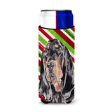 Coonhound Candy Cane Christmas Ultra Beverage Insulators For Slim Cans