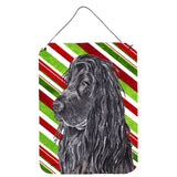 Caroline'S Treasures English Cocker Spaniel Candy Cane Christmas Wall Or Door Hanging Prints, 16 X 12