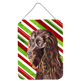 Caroline'S Treasures Boykin Spaniel Candy Cane Christmas Aluminium Metal Wall Or Door Hanging Prints, 16 X 12