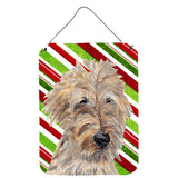 Caroline'S Treasures Goldendoodle Candy Cane Christmas Aluminium Metal Wall Or Door Hanging Prints, 16 X 12