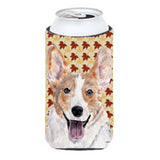 Cardigan Corgi Fall Leaves Tall Boy Beverage Insulator Hugger Sc9672Tbc