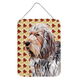 Caroline'S Treasures Sc9684Ds1216 Otterhound Fall Leaves Aluminium Metal Wall Or Door Hanging Prints, 16 X 12