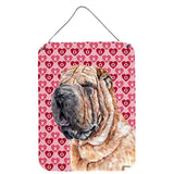 Caroline'S Treasures Shar Pei Hearts And Love Wall Or Door Hanging Prints, 16 X 12