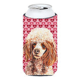 Red Miniature Poodle Hearts And Love Tall Boy Beverage Insulator Hugger Sc9699Tbc
