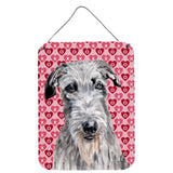 Caroline'S Treasures Sc9706Ds1216 Scottish Deerhound Hearts And Love Wall Or Door Hanging Prints, 16 X 12