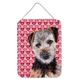 Caroline'S Treasures Norfolk Terrier Puppy Hearts And Love Wall Or Door Hanging Prints, 16 X 12