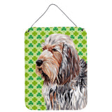 Caroline'S Treasures Sc9732Ds1216 Otterhound Lucky Shamrock St. Patrick'S Day Wall Or Door Hanging Prints, 16 X 12