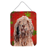 Caroline'S Treasures Sc9757Ds1216 Otterhound Red Snowflakes Holiday Wall Or Door Hanging Prints, 16 X 12