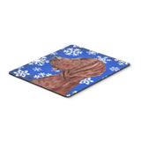 Caroline'S Treasures Redbone Coonhound Winter Snowflakes Mouse Pad/Hot Pad/Trivet (Sc9779Mp)