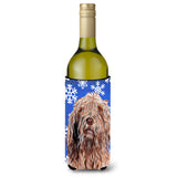 Otterhound Winter Snowflakes Wine Bottle Beverage Insulator Hugger Sc9781Literk