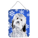 Caroline'S Treasures Havanese Winter Snowflakes Wall Or Door Hanging Prints, 16 X 12