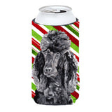Black Standard Poodle Candy Cane Christmas Tall Boy Beverage Insulator Hugger Sc9794Tbc