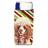 Red Miniature Poodle Candy Cane Christmas Ultra Beverage Insulators For Slim Cans Sc9795Muk