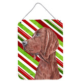 Caroline'S Treasures Redbone Coonhound Candy Cane Christmas Wall Or Door Hanging Prints, 16 X 12