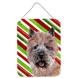 Caroline'S Treasures Norwich Terrier Candy Cane Christmas Wall Or Door Hanging Prints, 16 X 12