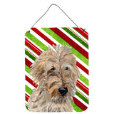 Caroline'S Treasures Golden Doodle 2 Candy Cane Christmas Wall Or Door Hanging Prints, 16 X 12