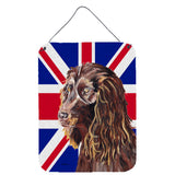 Caroline'S Treasures Boykin Spaniel With Engish Union Jack British Flag Wall Or Door Hanging Prints, 16 X 12