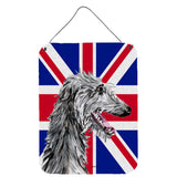 Caroline'S Treasures Sc9871Ds1216 Scottish Deerhound With English Union Jack British Flag Wall Or Door Hanging Prints, 16
