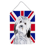 Caroline'S Treasures Havanese With English Union Jack British Flag Wall Or Door Hanging Prints, 16 X 12