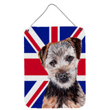 Caroline'S Treasures Norfolk Terrier Puppy With English Union Jack British Flag Wall Or Door Hanging Prints, 16 X 12
