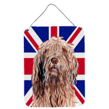 Caroline'S Treasures Sc9878Ds1216 Otterhound With English Union Jack British Flag Wall Or Door Hanging Prints, 16 X 12