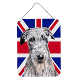 Caroline'S Treasures Sc9881Ds1216 Scottish Deerhound With English Union Jack British Flag Wall Or Door Hanging Prints, 16