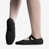Só Dança Adult Diamond Stretch Canvas Ballet Shoe-BLK