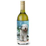 Caroline'S Treasures Old English Sheepdog By Don Squires Wine Bottle Koozie Hugger, 750Ml, Multicolor