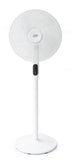 16 Dc-Motor Energy Saving Stand Fan With Remote And Timer-Piano White