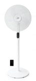 16 Dc-Motor Energy Saving Stand Fan With Remote And Timer-Piano White