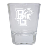 Bowling Green Falcons Etched Round Shot Glass 2-Pack