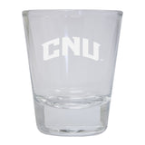 Christopher Newport Captains Etched Round Shot Glass 2-Pack