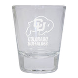 Colorado Buffaloes Etched Round Shot Glass 2-Pack