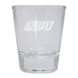 Ohio Wesleyan University Etched Round Shot Glass 2-Pack