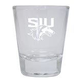 Southern Illinois Salukis Etched Round Shot Glass 2-Pack