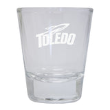 Toledo Rockets Etched Round Shot Glass 2-Pack