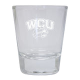 Western Carolina University Etched Round Shot Glass 2-Pack