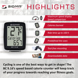 SIGMA Bicycle Computer - BC 9.16 ATS, Analogue Wireless